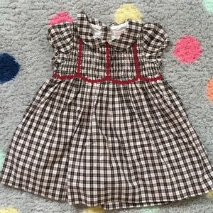 Janie and Jack 3-6 month plaid dress adorable!